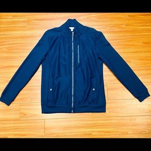 CALVIN KLEIN Navy Blue Bomber Jacket